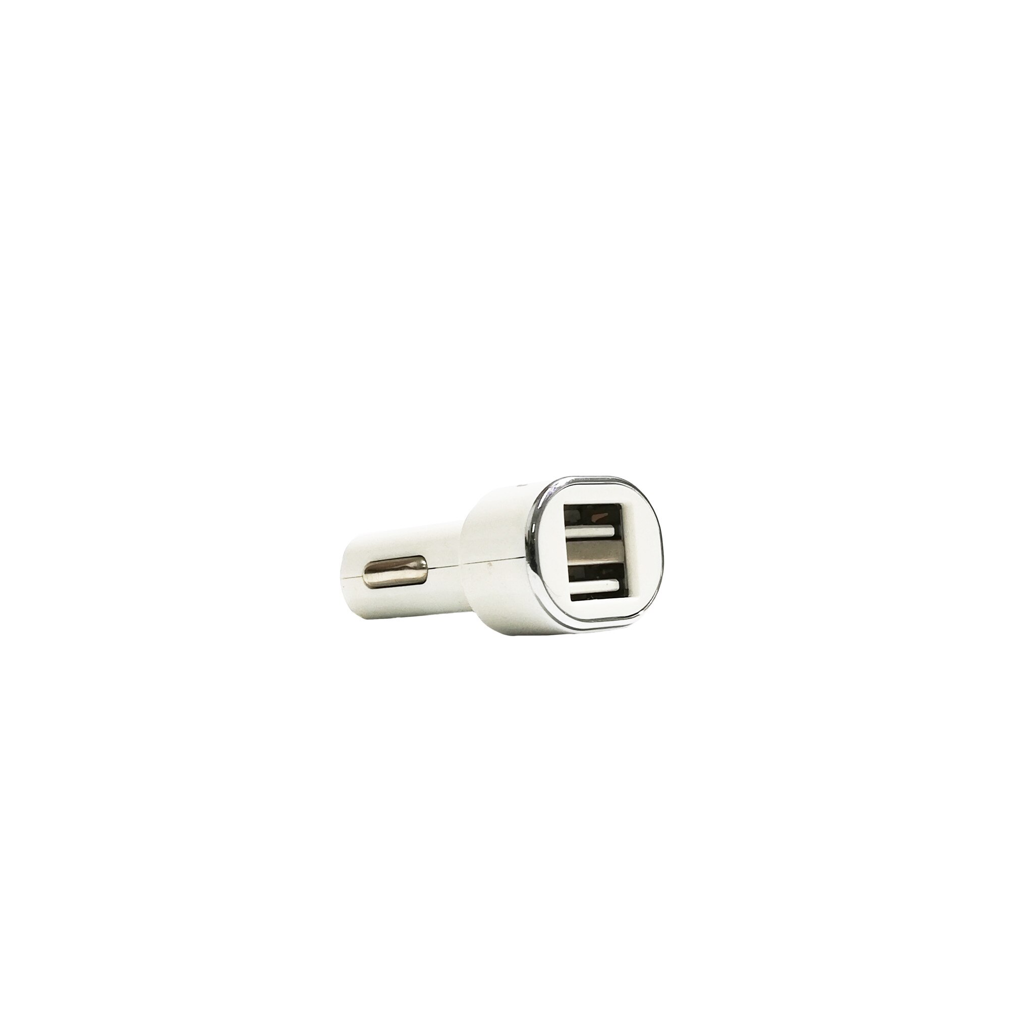 Incarcator/adaptor auto USB FIFO White, 2 porturi, 2.1A