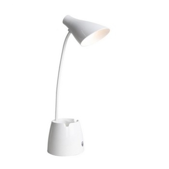 Lampa LED pentru birou, 2.5W, 3 moduri de lumina + suport pixuri si suport telefon Lampa LED pentru birou, 2.5W, 3 moduri de lumina + suport pixuri si suport telefon