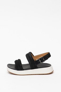 UGG, Sandale din piele intoarsa Lynnden, Negru, 6 UGG, Sandale din piele intoarsa Lynnden, Negru, 6