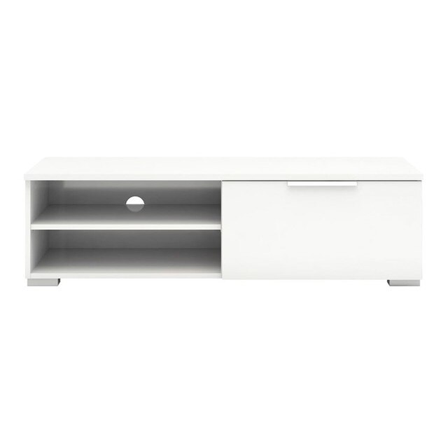 Comoda TV - NY, Tvilum, 116x40x33 cm, Alb lucios