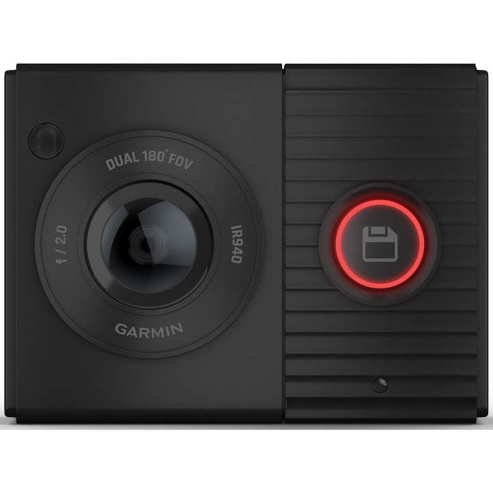 Видеорегистратор Garmin Dash Cam™ Tandem, Двоен обектив, 180 градуса