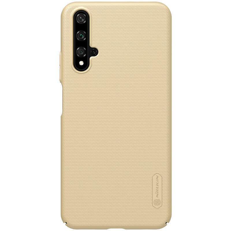 Husa protectie spate din plastic texturat auriu, pentru Huawei Honor 20/ Nova 5T- Nillkin Frosted Shield