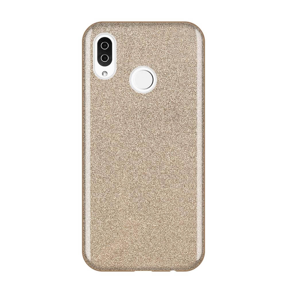 Husa Huawei Y6 2019, Huawei Y6 Prime 2019, Glitter / Sclipici, Gold
