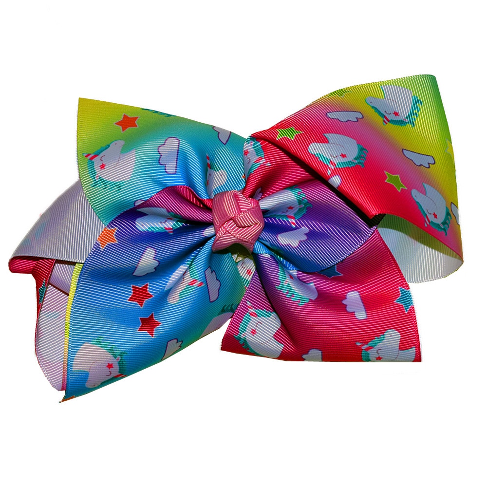 Clama cu funda tip Jojo Siwa pentru fete supra-dimensionata (15 x 15 cm)