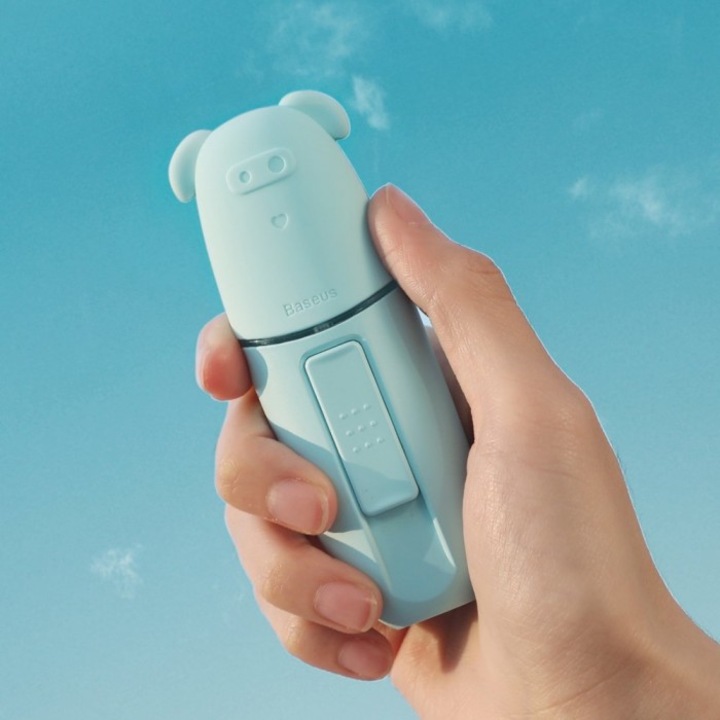 Pulverizator hidratant Baseus, Portabil cu Acumulator, Albastru