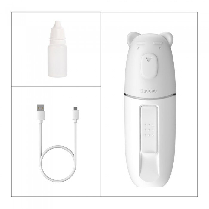 Pulverizator hidratant Baseus, Portabil cu Acumulator, Gri