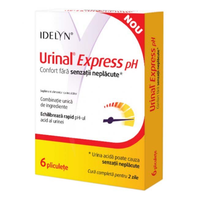 Supliment alimentar Urinal Espress PH Idelyn Walmark, 6 pliculete