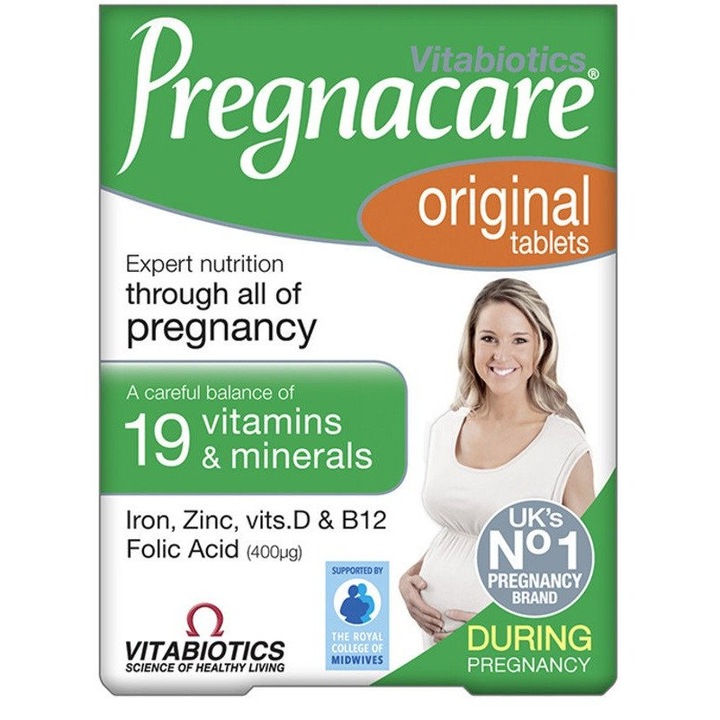 Хранителна добавка Pregnacare Original, 30 таблетки