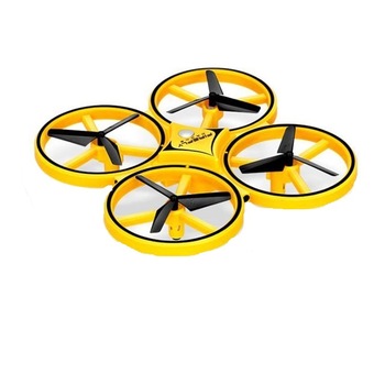 Drona Quad, Fire Fly, Senzoriala, controlata prin gesturi, leduri galbene Drona Quad, Fire Fly, Senzoriala, controlata prin gesturi, leduri galbene
