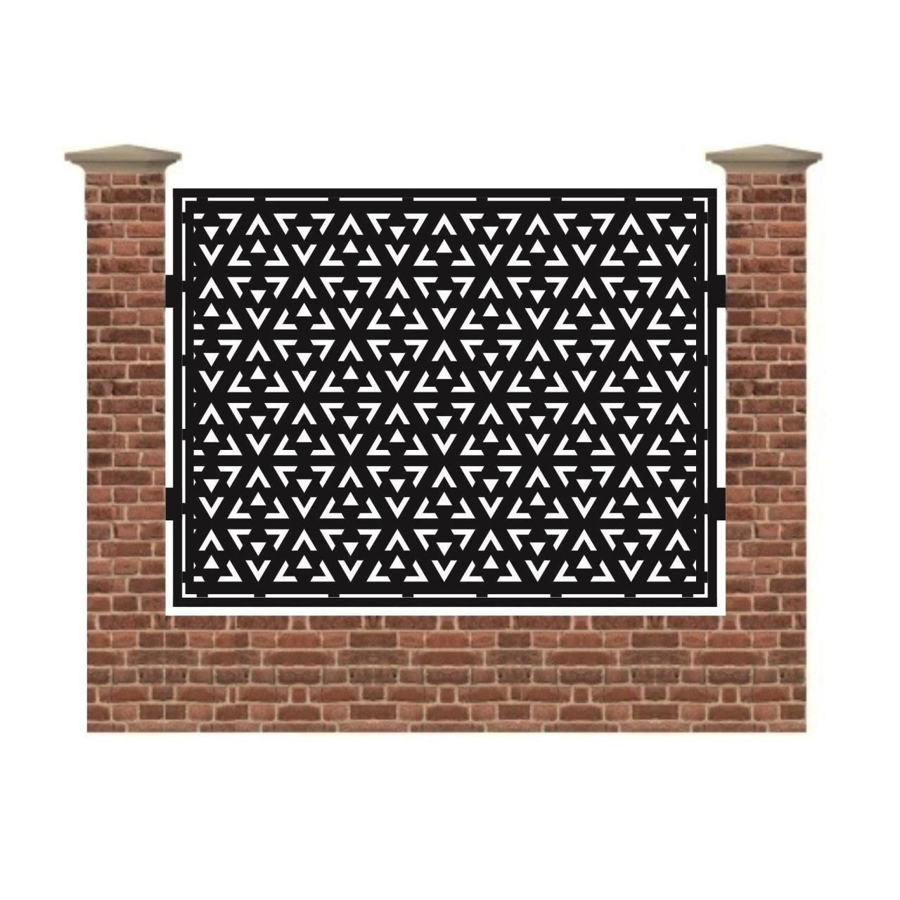 Panou de gard mare din tabla debitata cu plasma N309 1500x1940 mm