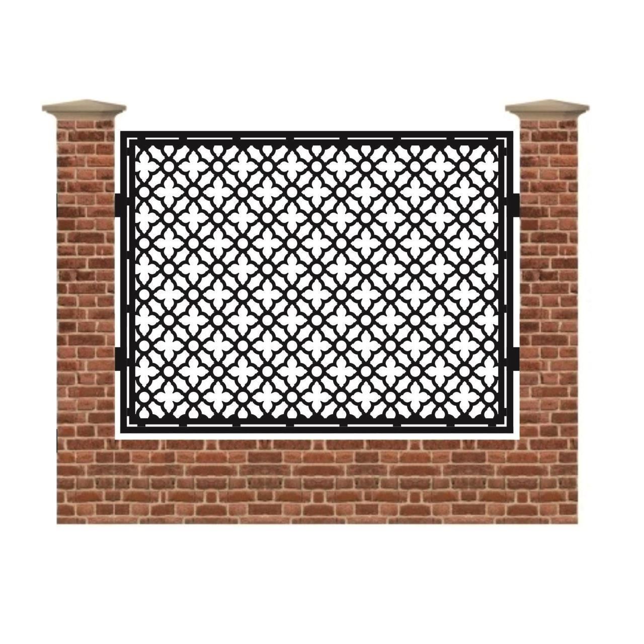 Panou de gard mare din tabla debitata cu plasma MAX 62 1500x1940 mm