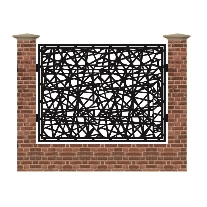 Panou de gard mare din tabla debitata cu plasma N280 1500x1940 mm