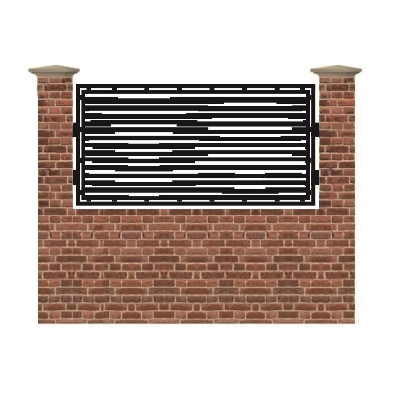 Panou de gard mic din tabla debitata cu plasma MAX 344 990x1940 mm