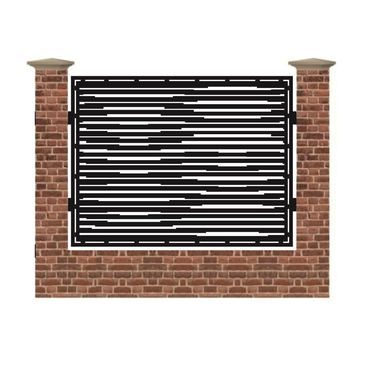 Panou de gard mare din tabla debitata cu plasma MAX 344 1500x1940 mm