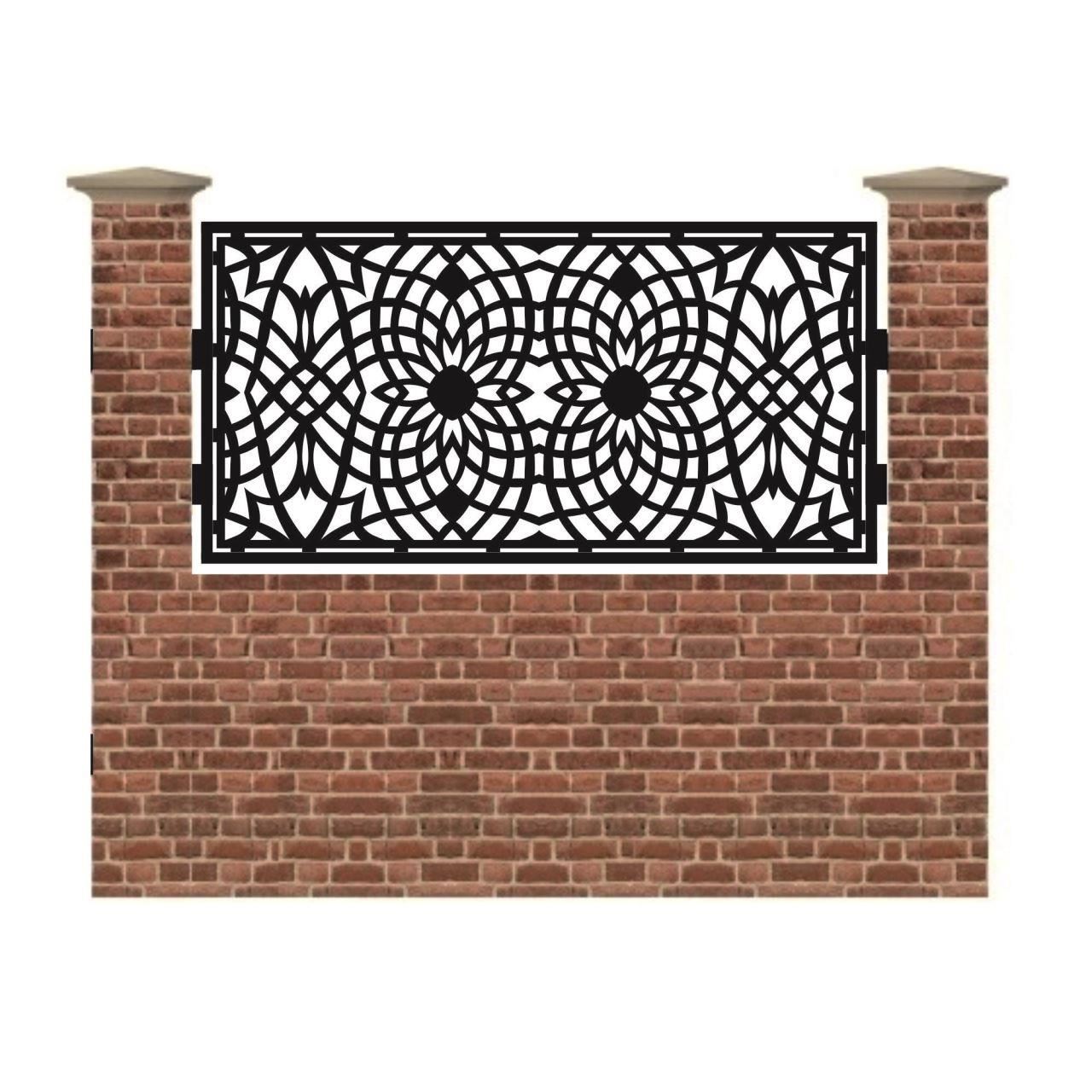 Panou de gard mic din tabla debitata cu plasma MAX 2 990x1940 mm