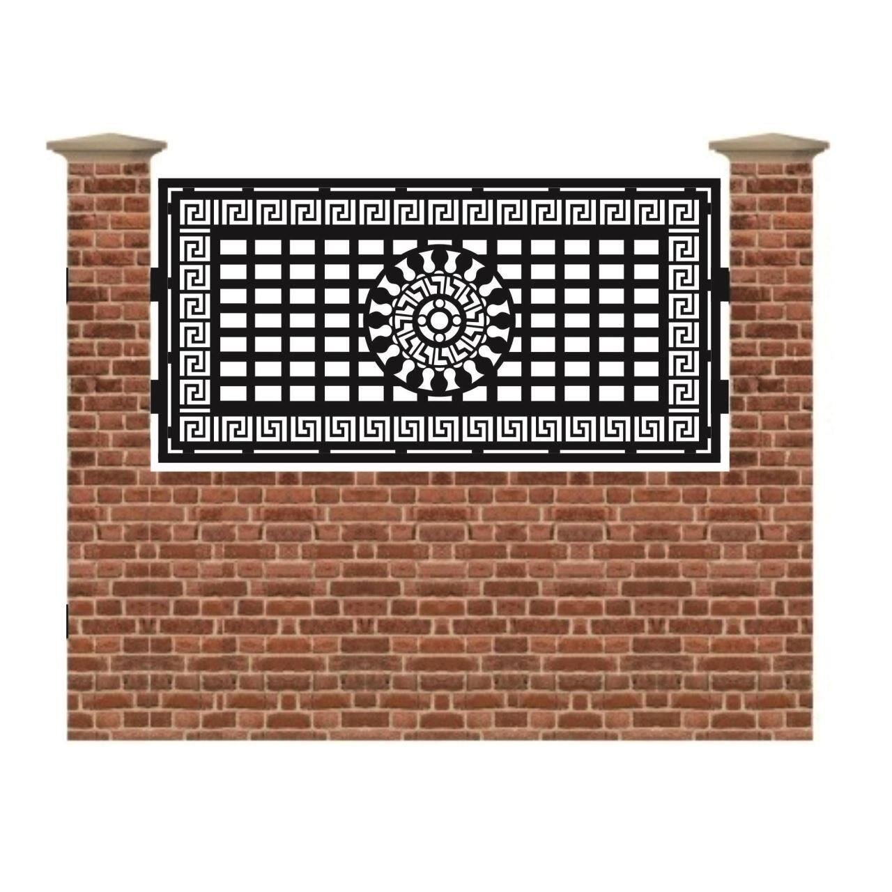 Panou de gard mic din tabla debitata cu plasma N256 990x1940 mm