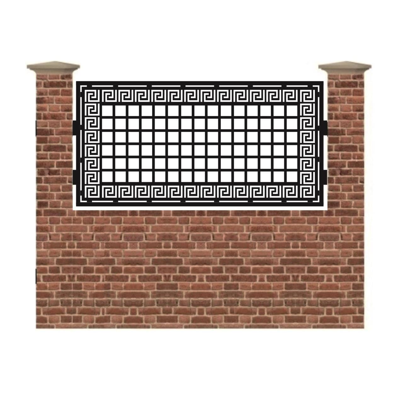 Panou de gard mic din tabla debitata cu plasma F158 990x1940 mm