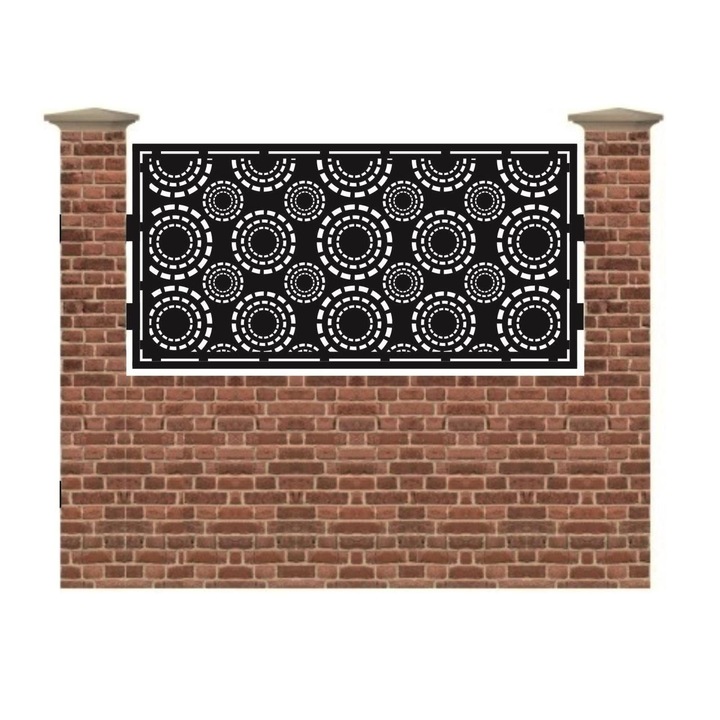 Panou de gard mic din tabla debitata cu plasma MAX 14 990x1940 mm