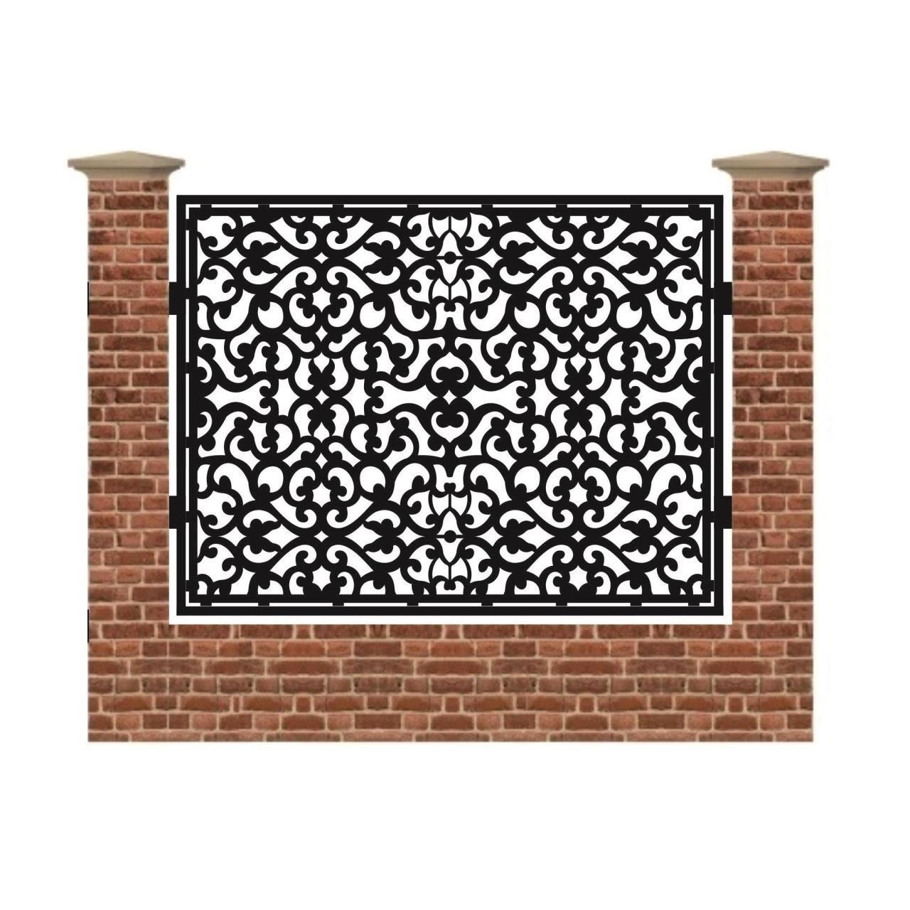 Panou de gard mare din tabla debitata cu plasma MAX 13 1500x1940 mm