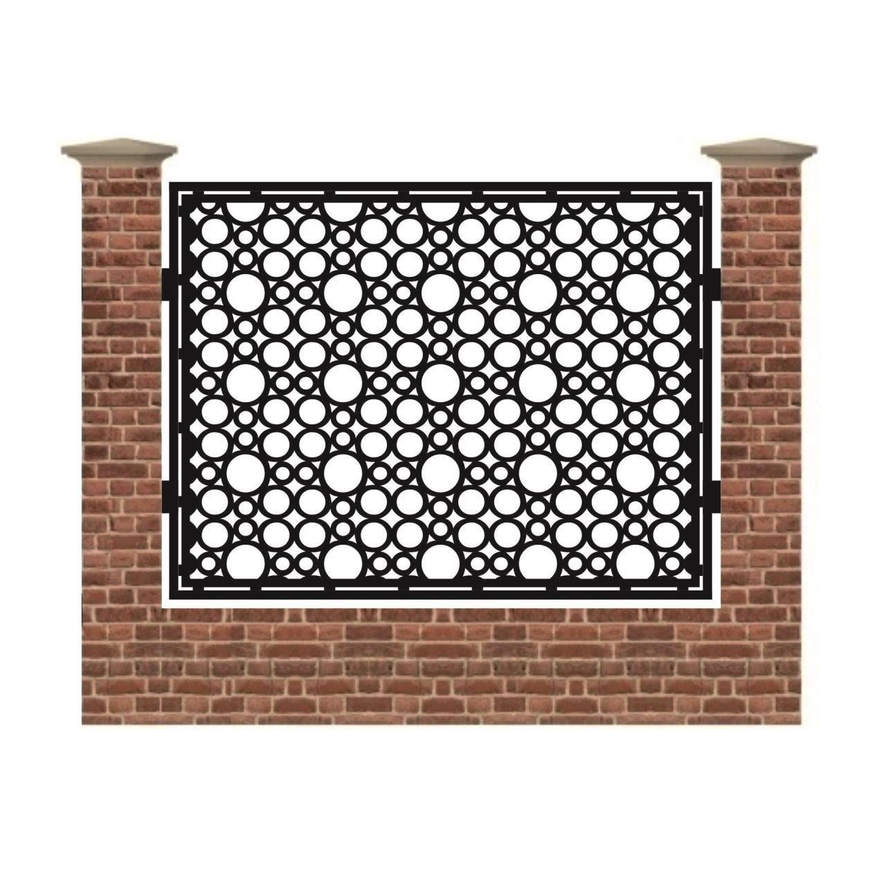 Panou de gard mare din tabla debitata cu plasma MAX 63 1500x1940 mm