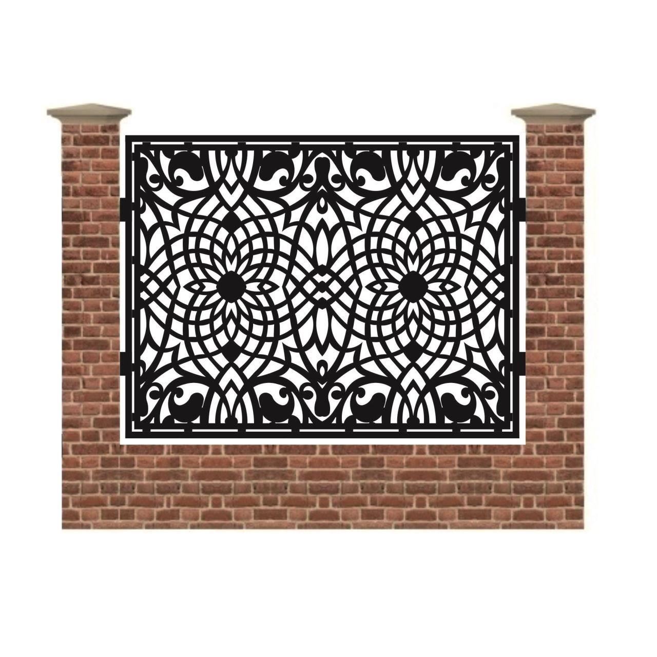 Panou de gard mare din tabla debitata cu plasma MAX 2 1500x1940 mm