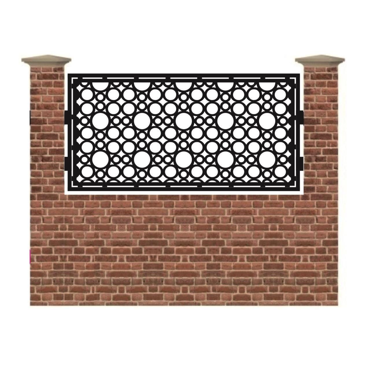 Panou de gard mic din tabla debitata cu plasma MAX 63 990x1940 mm