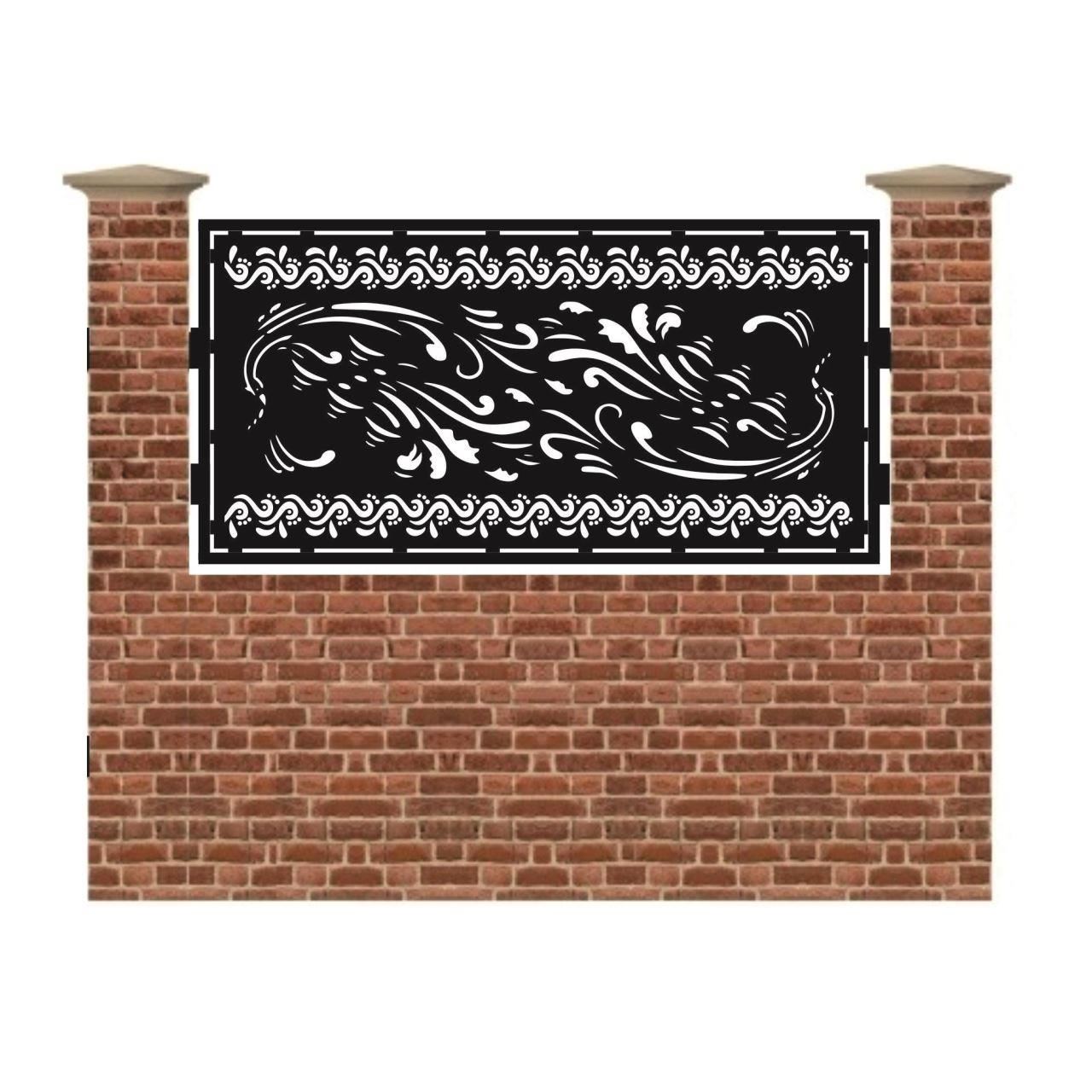 Panou de gard mic din tabla debitata cu plasma N267 990x1940 mm
