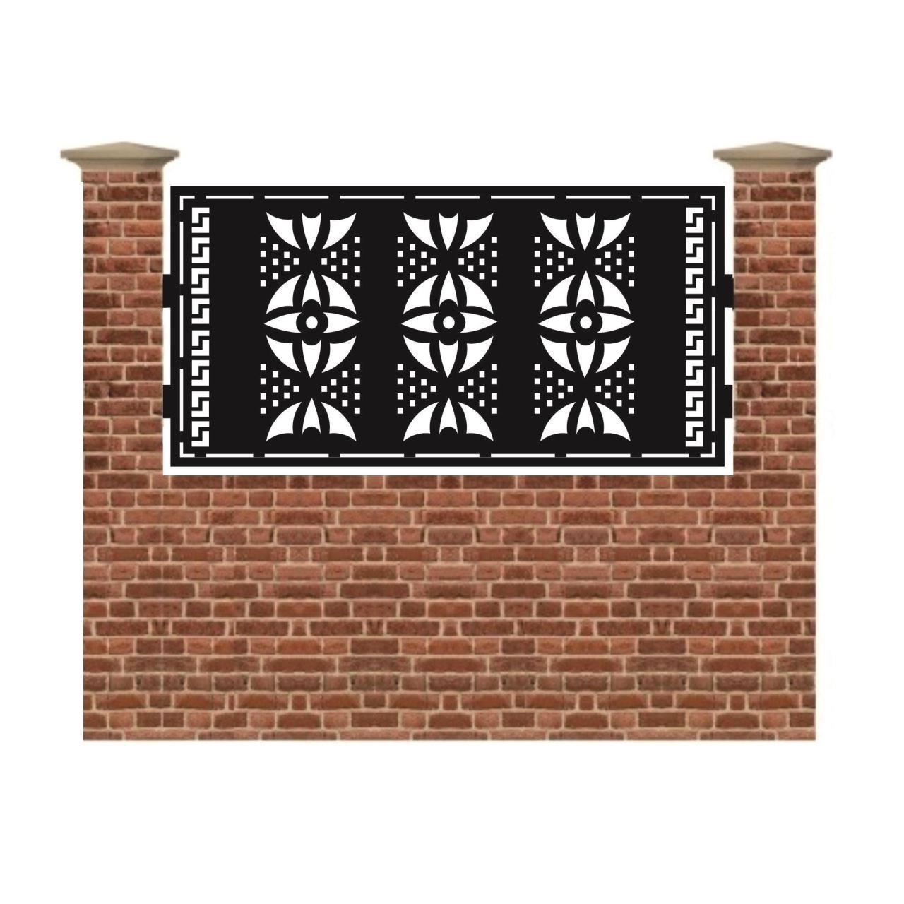 Panou de gard mic din tabla debitata cu plasma F130 990x1940 mm