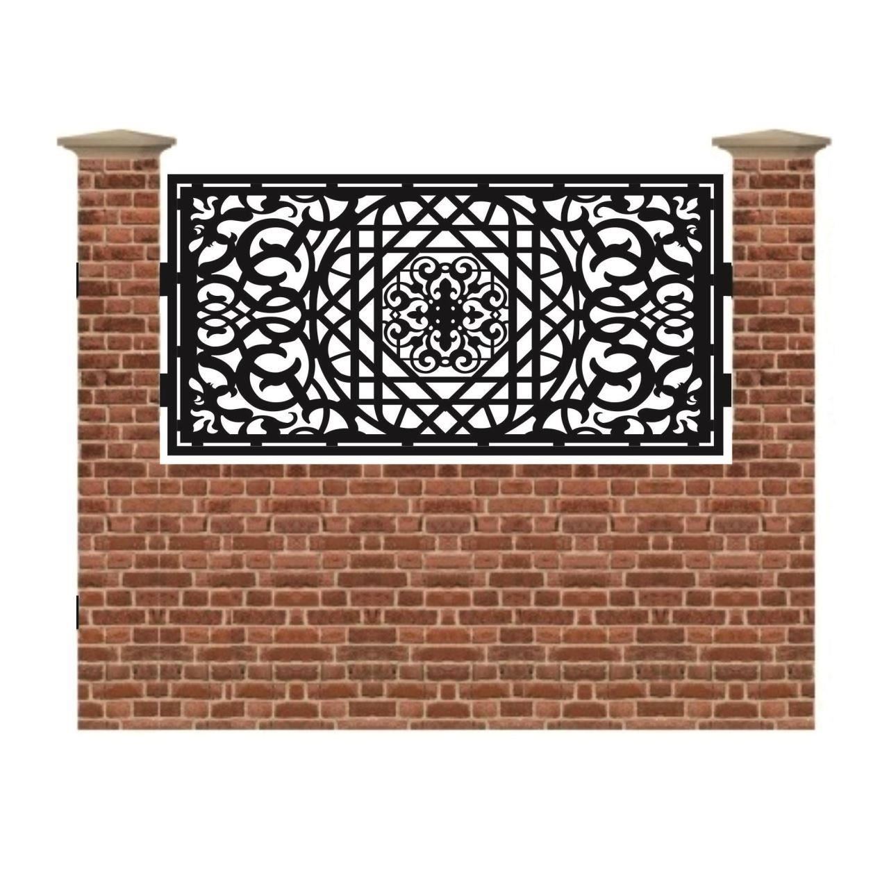 Panou de gard mic din tabla debitata cu plasma MAX 61 990x1940 mm