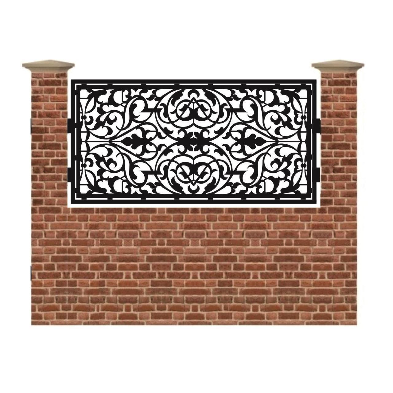 Panou de gard mic din tabla debitata cu plasma MAX 50 990x1940 mm