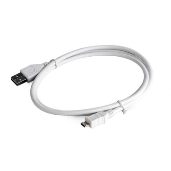 Cablu de date si incarcare Android Micro, Alb, lungime 2m, Fast Charge Cablu de date si incarcare Android Micro, Alb, lungime 2m, Fast Charge