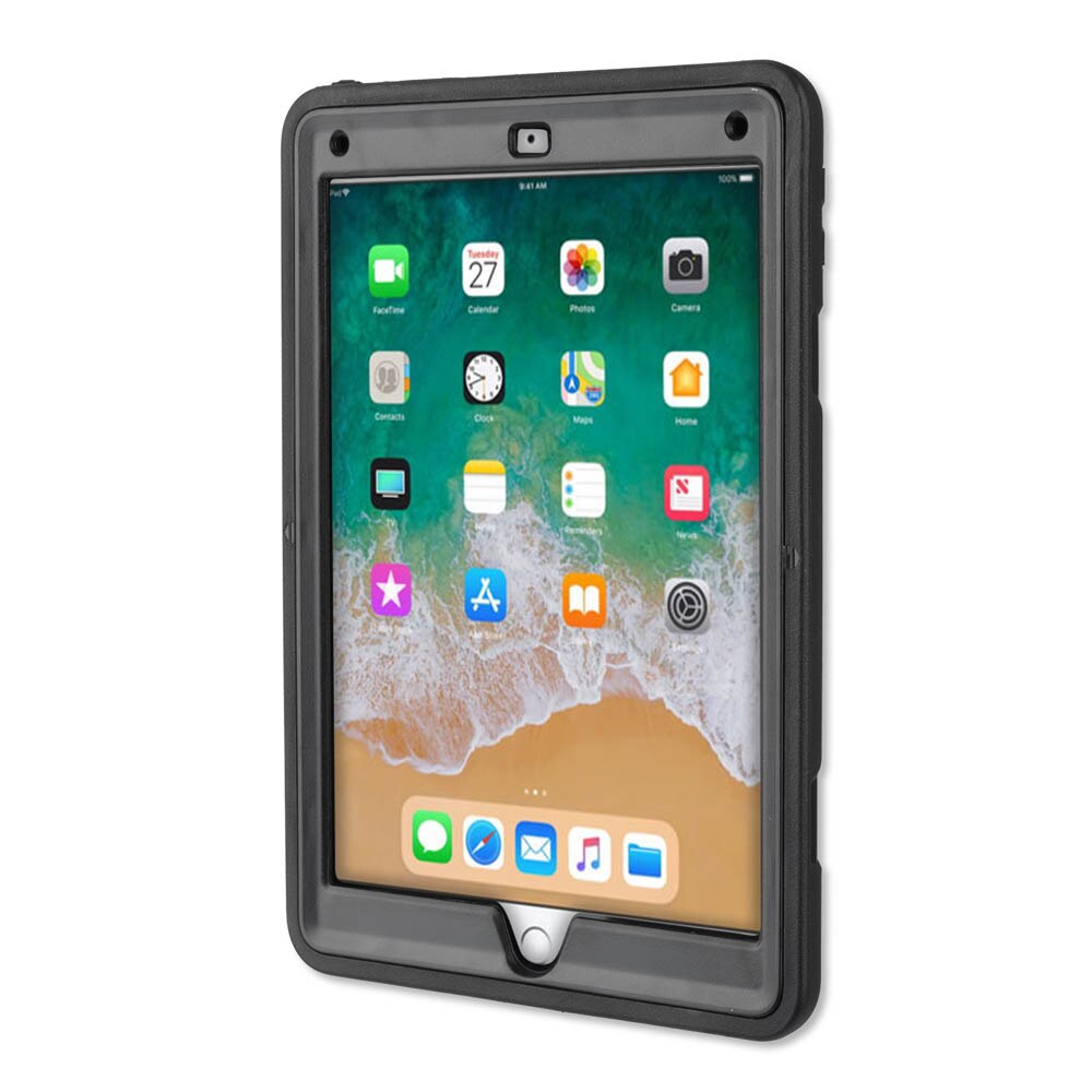Husa impermeabila pentru iPad 5 (2017), iPad 6 (2018), 4smarts Rugged Grip, negru