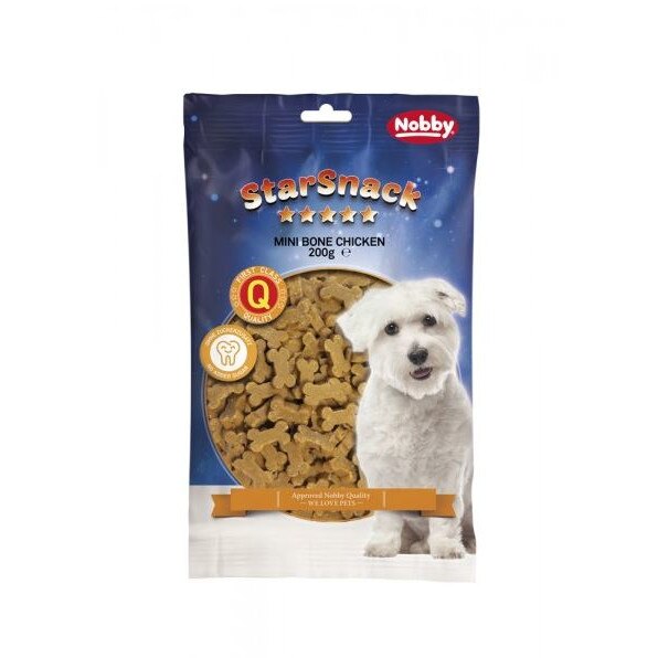 Recompense pentru caini Nobby, Mini Bone Chicken, Pui, 200g