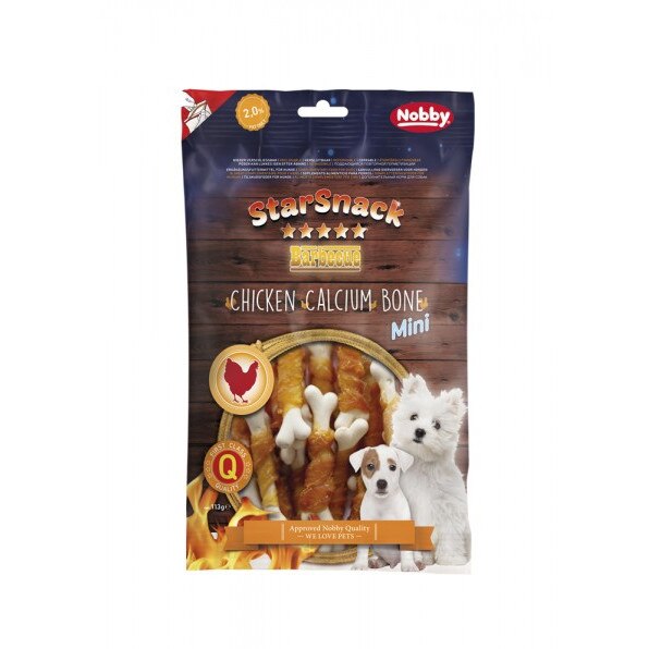Recompensa pentru caini Nobby, StarSnack Barbecue, Aroma de pui, 113 g