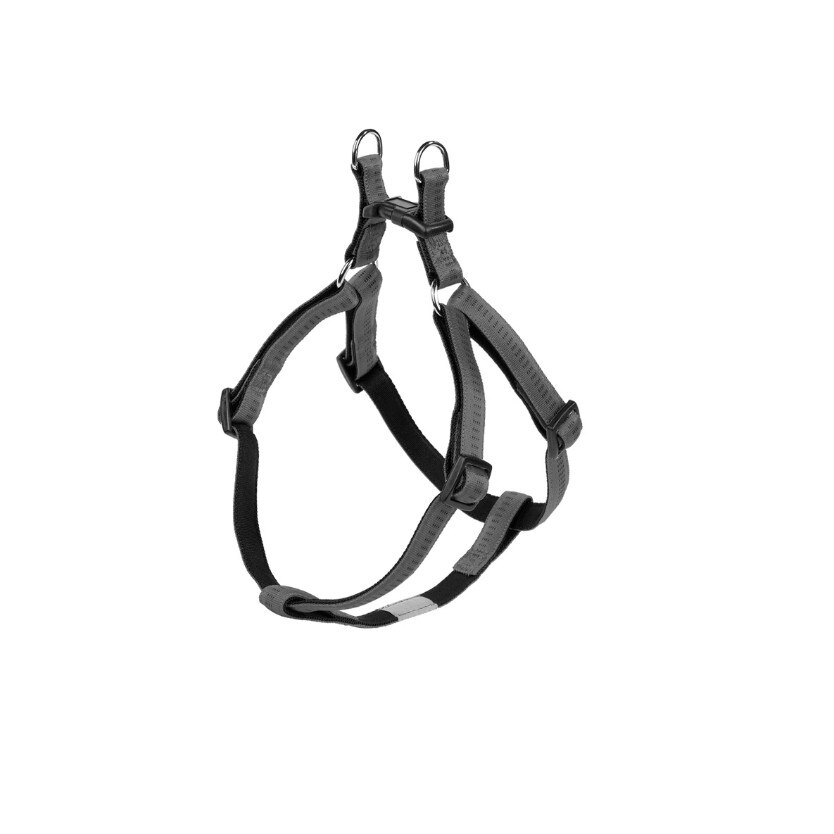 Ham pentru caini Nobby Soft Grip, Ajustabil, 40 - 56 cm / 15 mm, Gri