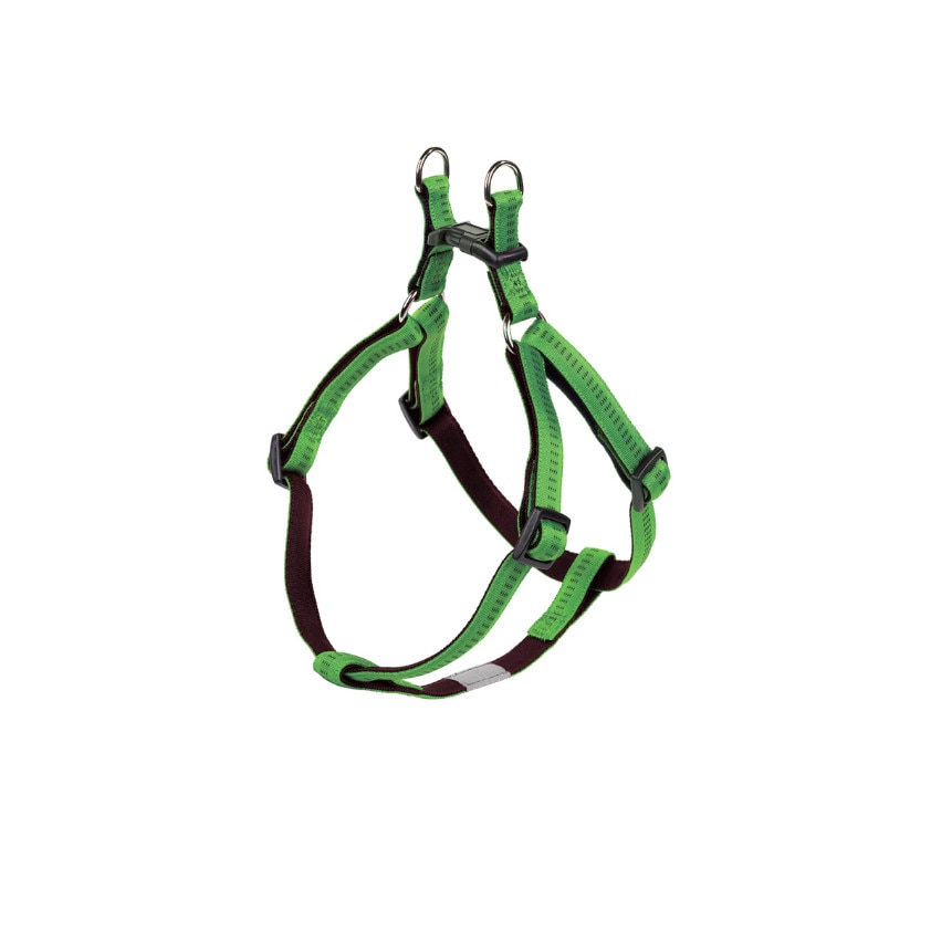 Ham pentru caini Nobby Soft Grip, Ajustabil, 40 - 56 cm / 15 mm, Verde