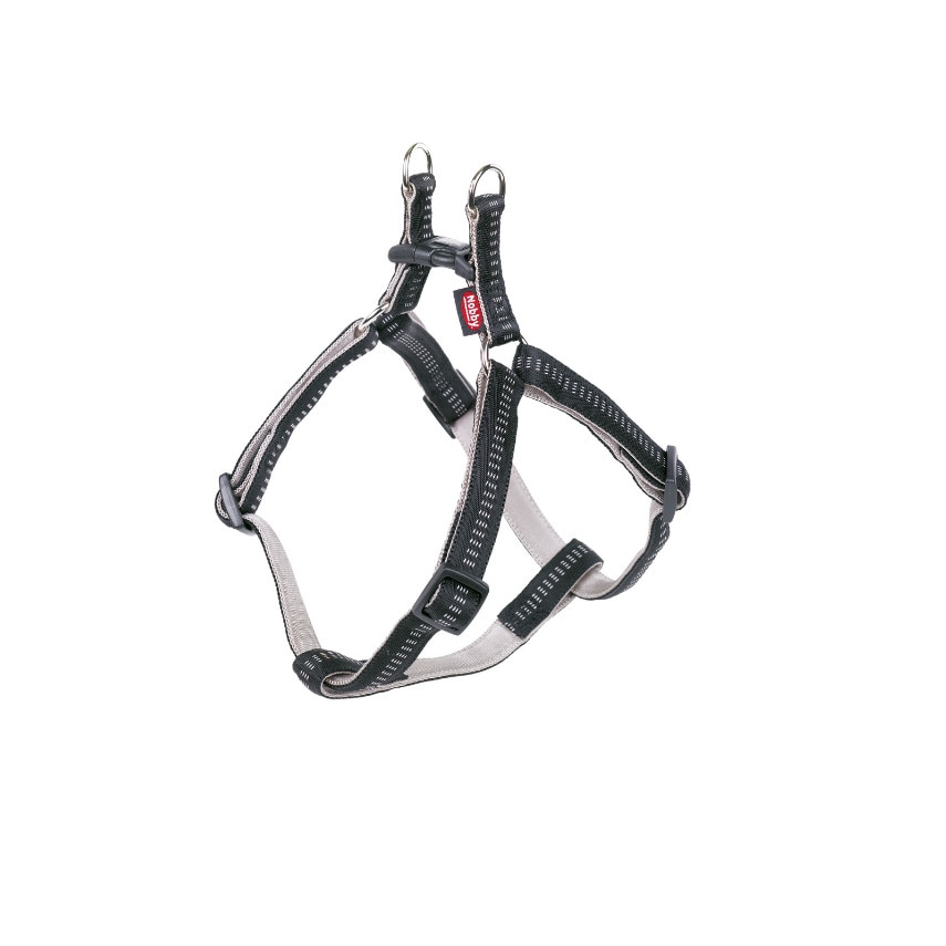 Ham pentru caini Nobby Soft Grip, Ajustabil, 60 - 86 cm / 25 mm, Negru