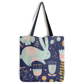 geanta tote bag iepuri cu modele geometrice model mare model multicolor genti art factory 40 x 50 cm imagen 55_0_
0
