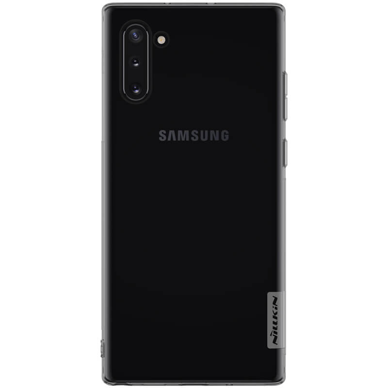 Husa din silicon Nillkin pentru Samsung Note 10, negru transparent