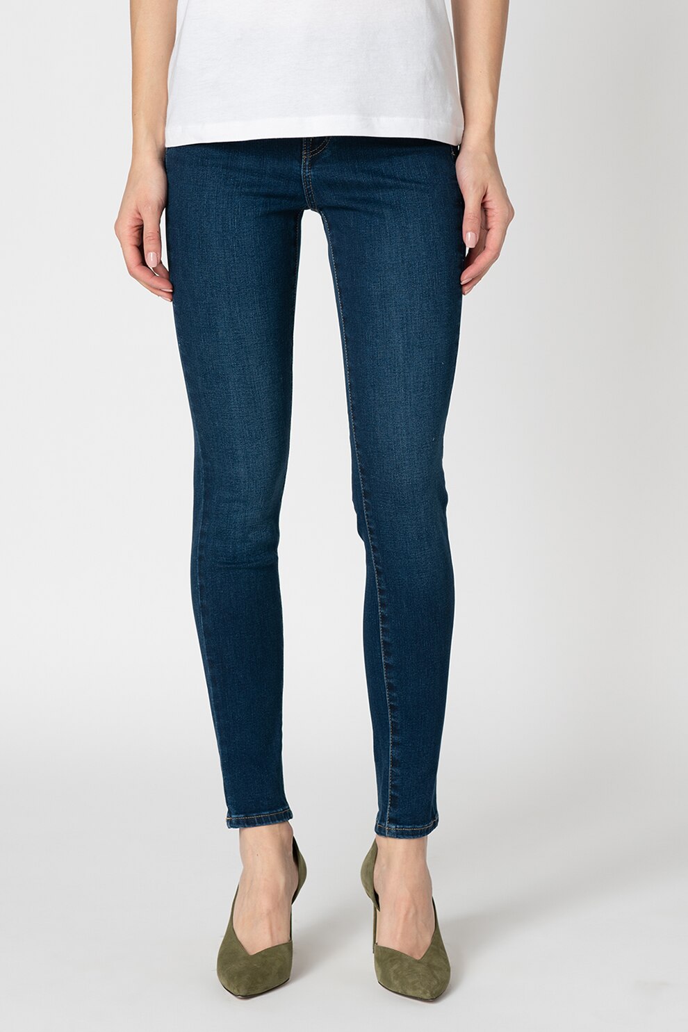 Big Star, Blugi cu talie inalta Amela, Albastru inchis