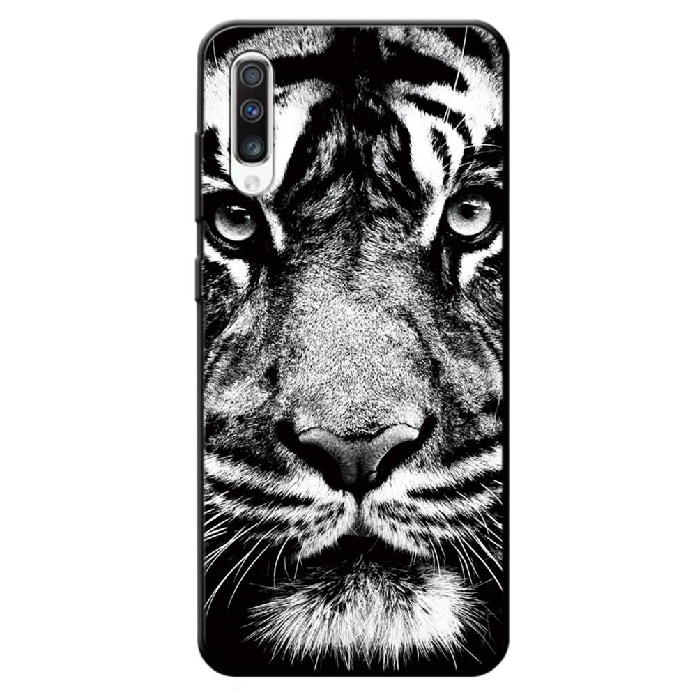 Husa Samsung Galaxy A50 model Tiger, Antisoc, Viceversa Alb/Negru