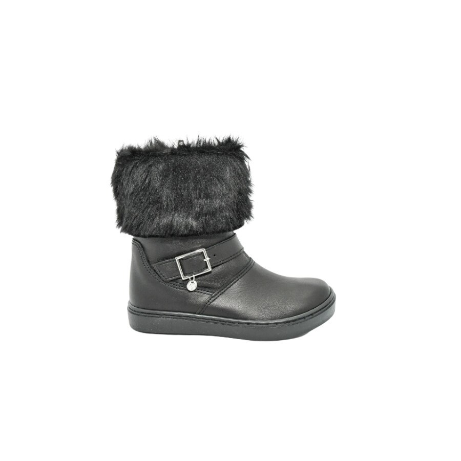 Cizme Melania, Piele naturala, Negru