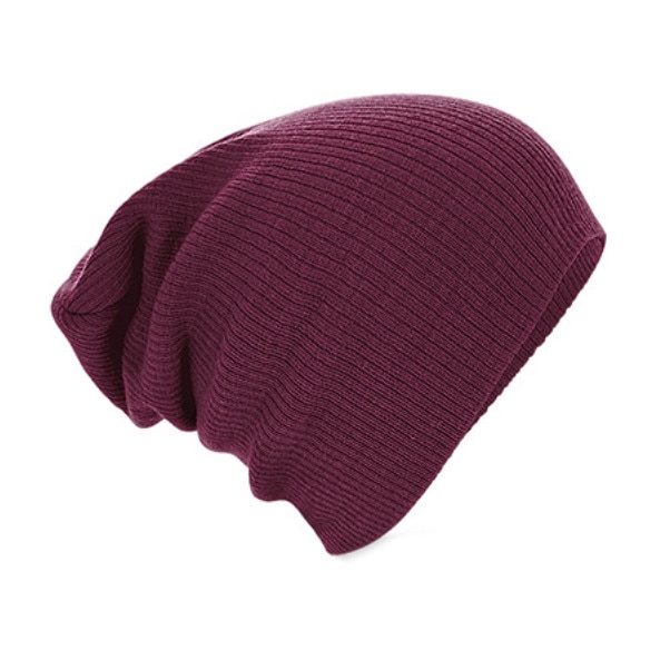 Caciula tip beanie Beechfield unisex, visiniu
