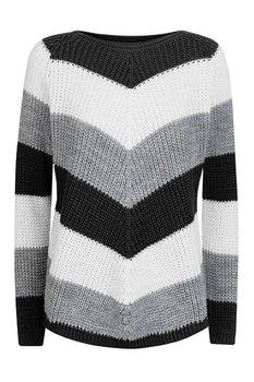 Pulover tricotat Moda Italy dama, multicolor, marimea M/L Pulover tricotat Moda Italy dama, multicolor, marimea M/L