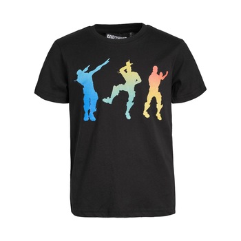 Tricou copii, Fortnite, Epic Games, 3 Emotes, Negru Tricou copii, Fortnite, Epic Games, 3 Emotes, Negru
