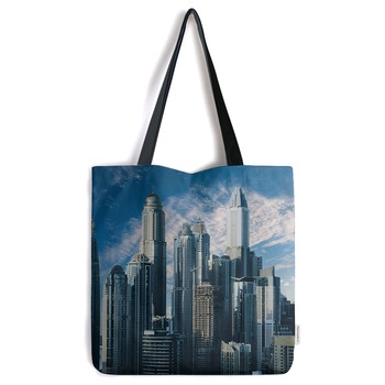 geanta tote bag cladirile cu care se mandresc metropolele model multicolor genti art factory 40 x 50 cm imagen 25_0_
0