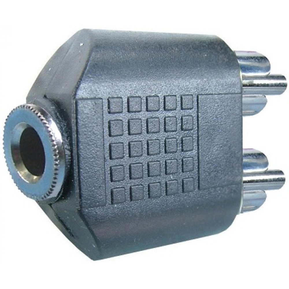 Adaptor jack mama 3,5 mm stereo - 2 x RCA tata - 126716