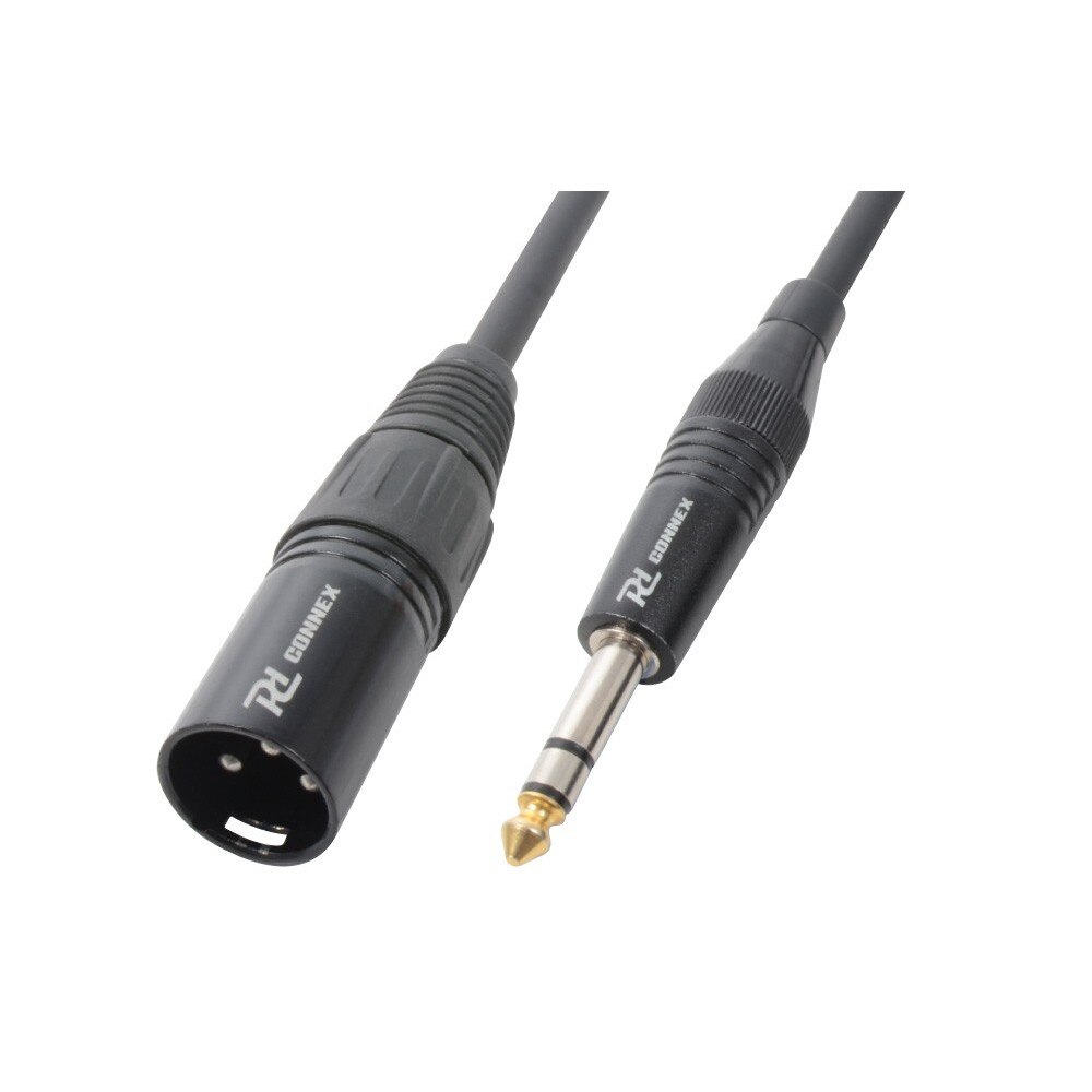 Cablu convertor XLR tata - Jack 6.3mm stereo tata 0.15m Power Dynamics