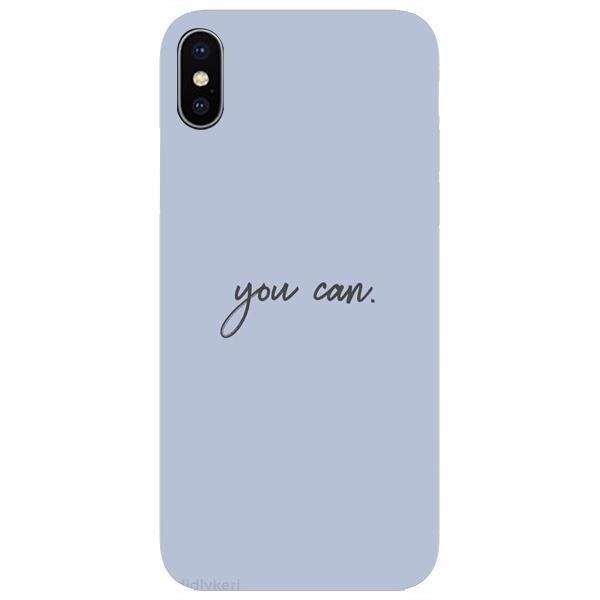 Husa silicon albastra iPhone XS MAX You can