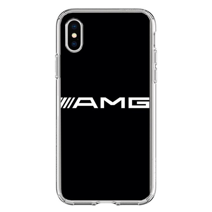 Husa silicon neagra iPhone XS AMG